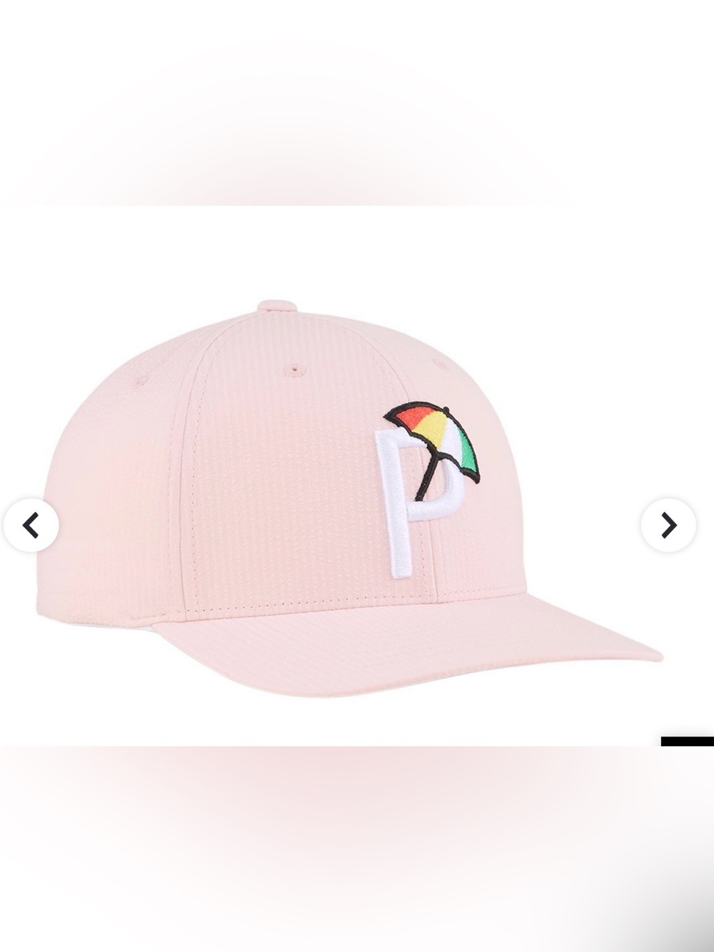 Puma X AP Seersucker 6 Panel Golf Pale Pink Pale Rose Hat New